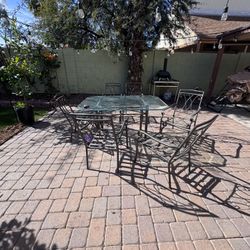Patio Table W/6 Chairs 