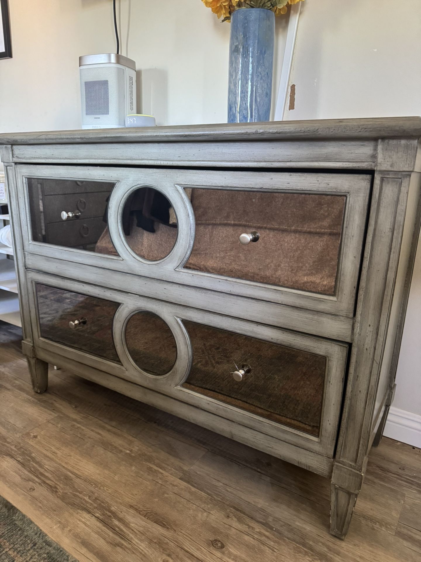 Beautiful Gray Mirror Dresser