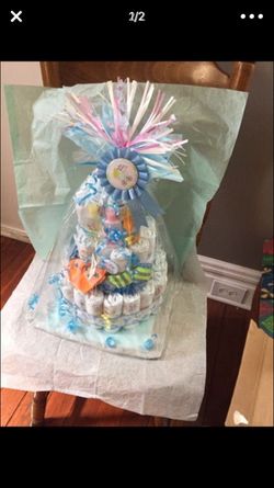 Custom made diaper cake