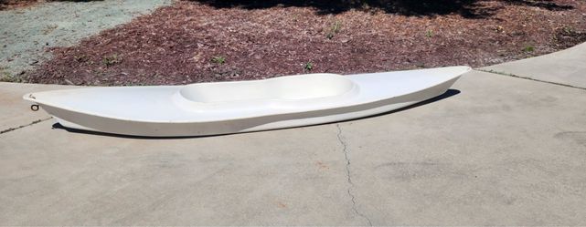 White Fiberglass Kayak Shell 10 foot