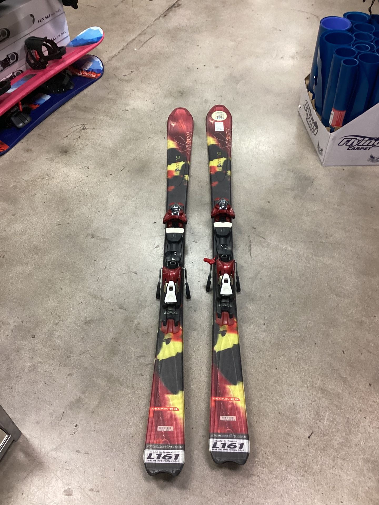 Used Salomon SIAM M 70 161cm Downhill Skis w/ Salomon Licht Bindings (Read Description)