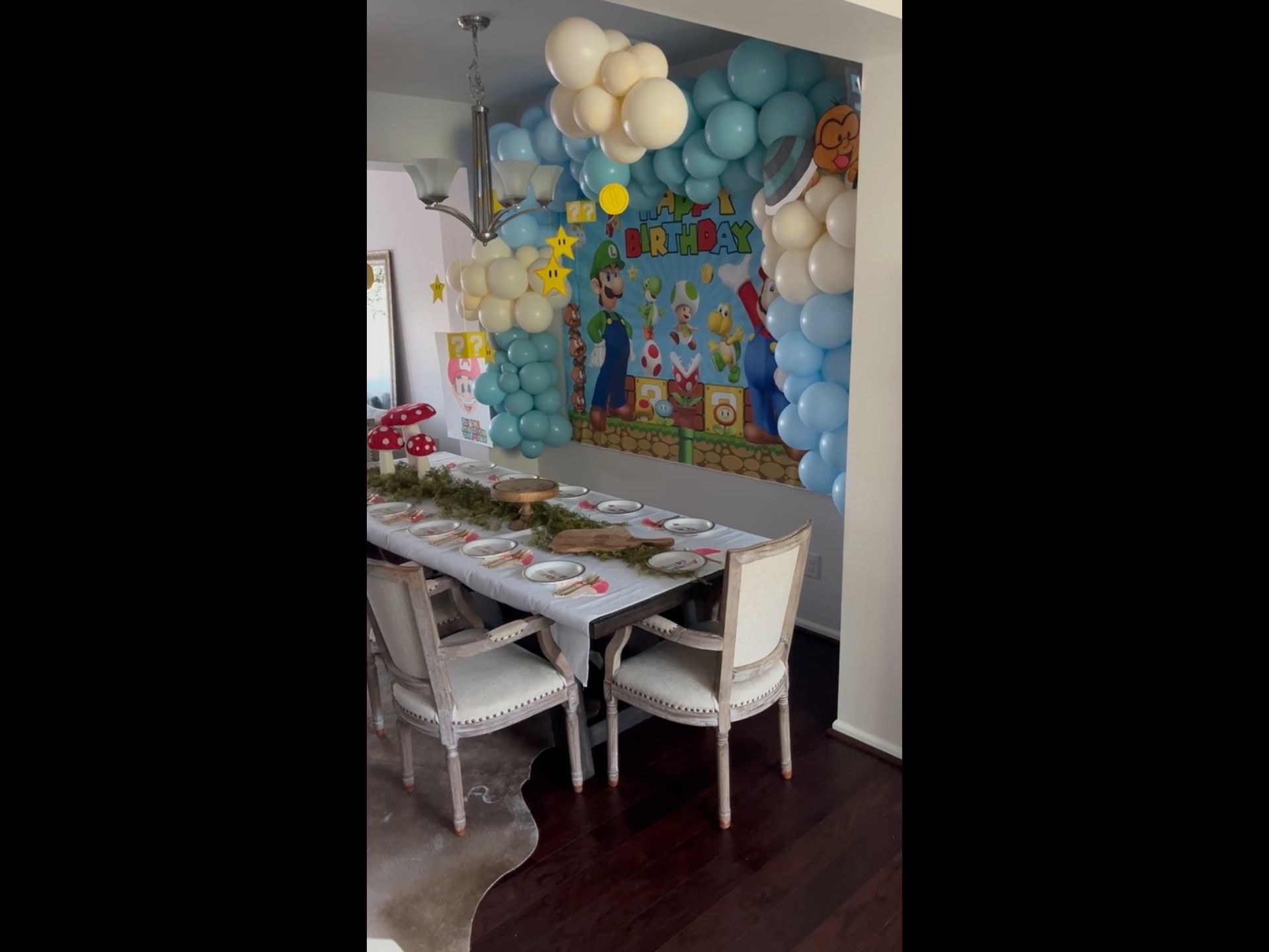 Mario Birthday Party decor