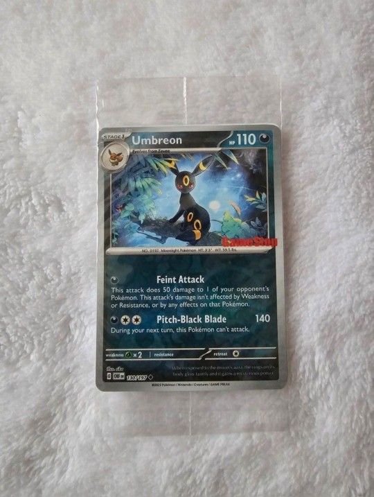 Pokemon Umbreon Stamped Promo Card!