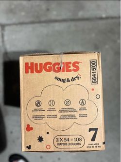 Huggies Snug & Dry Size 7 Diapers 108 Count