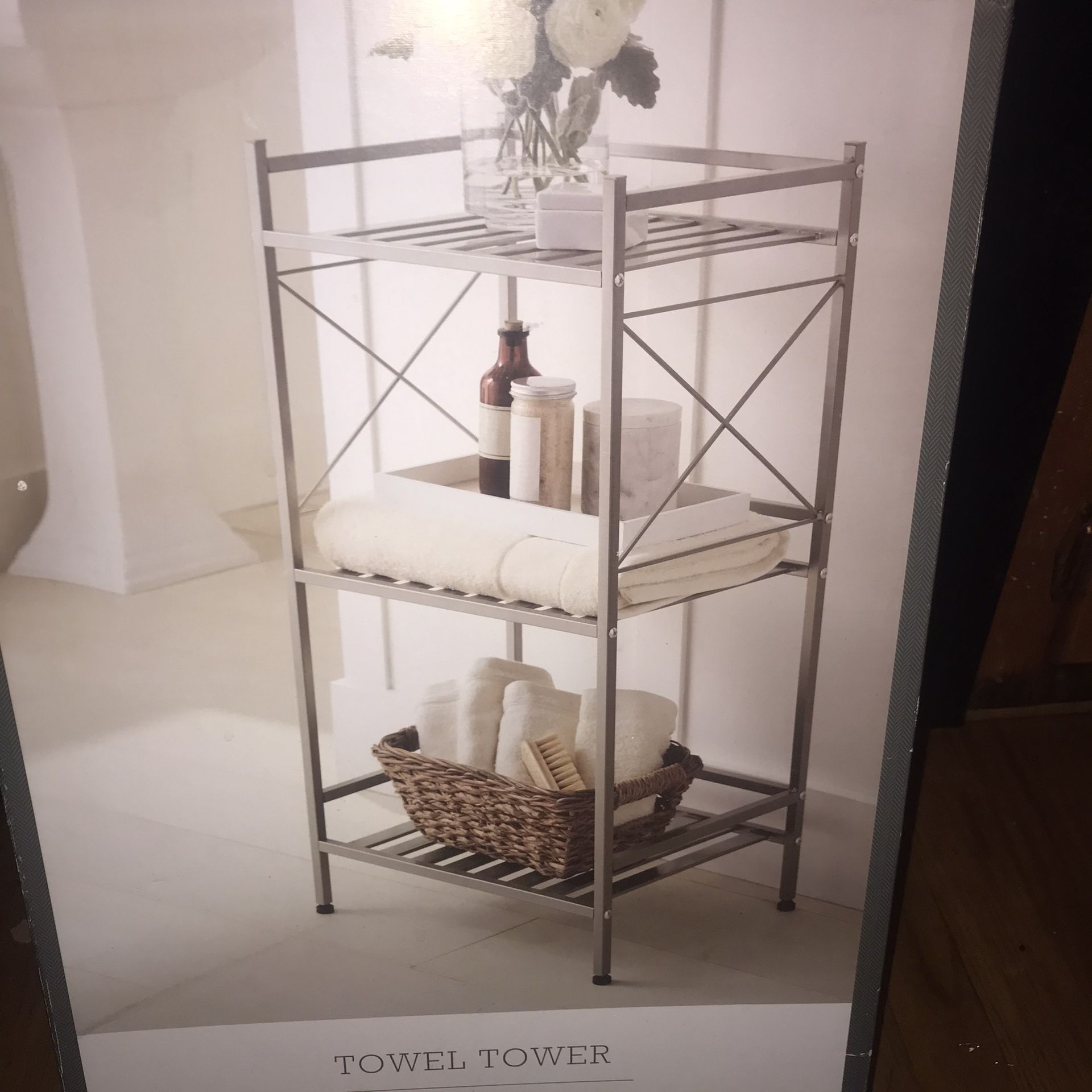 Threshold New Bathroom Shelves Shelving Shelf Towel Tower