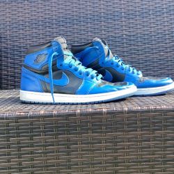 Blue And Black Jordans