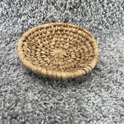 Decorative Woven Basket Kitchen Counter for Keys Or Accessories 5 Inch Home Deco