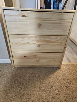 Ikea rast 3 drawer dresser $40 for 2 identical nightstands