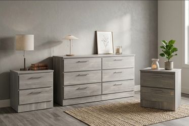 Dresser And 2 Nightstands - Cómoda y 2 Mesitas de noche