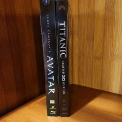 James Cameron two Movie Blu Ray Set sold together as a lot read description for details 