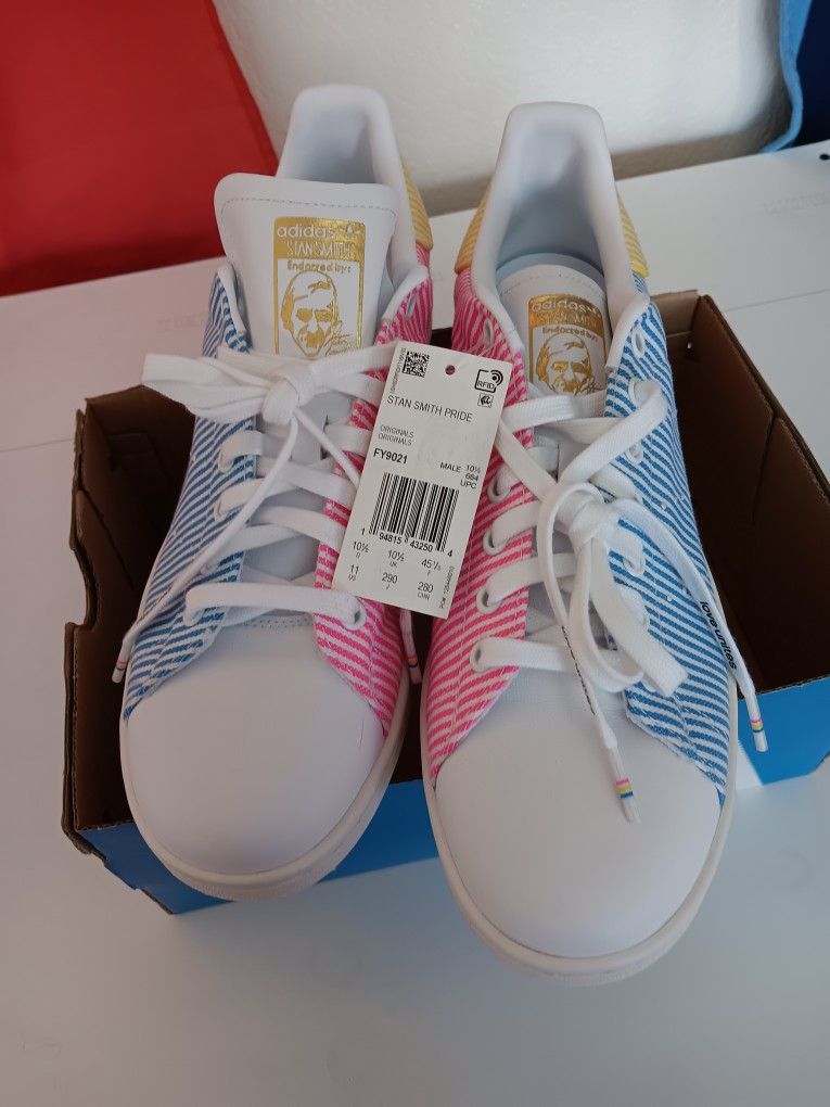 Adidas Stan Smith Pride Love Unites Multicolor Shoes FY9021 Men s US Size 11 for Sale in Peoria AZ OfferUp