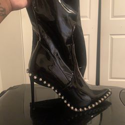 Steve Madden Patent Leather Thigh Boots 