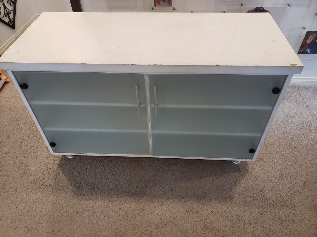 Storage Media Console Shelving Unit Modern