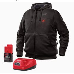 Milwaukee M12 /Black Heated Hoodie Jacket Kit (Battery and Charger Included)
