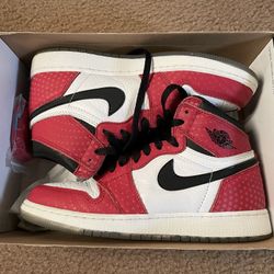 Jordan 1 Spider-Man “Origin Story “ Size 7Y