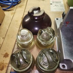 Vintage Hemingray Glass Insulators made in U.S.A.