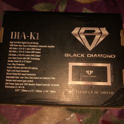 DIA-K1 Black Diamond Amplifier Brand New In Box