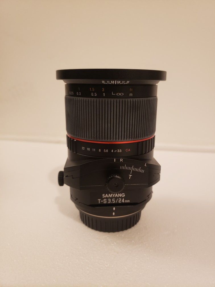 24mm Tilt Shift Lens Samyang Canon