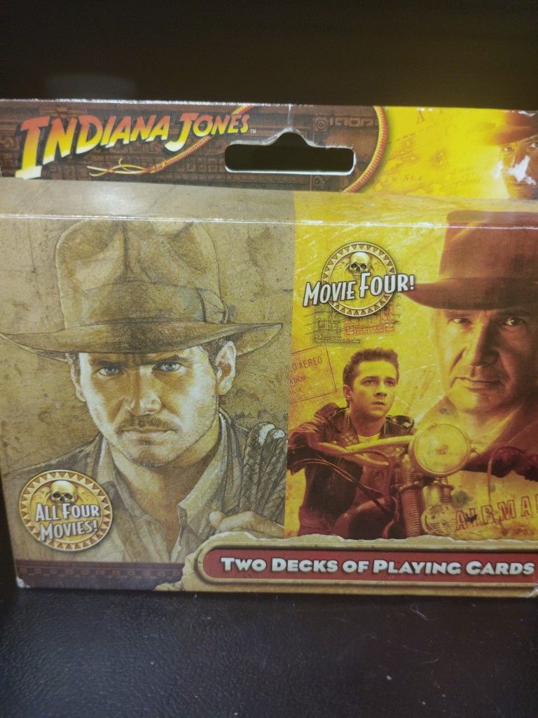 Unopened Box Of Indiana Jones Playing Cards