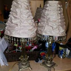 Gold Antique Lamps.