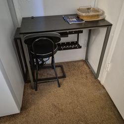Small Table With Chair Perfect For Computer / Tasks 