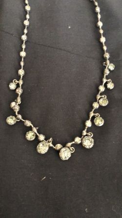 Silver Clear Stone Necklace