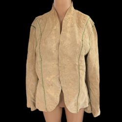 Cami NYC Womens Leather Jacket Caramel Brown Size 14
