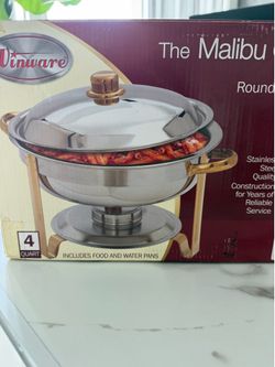 2 Chafing dish gold accented