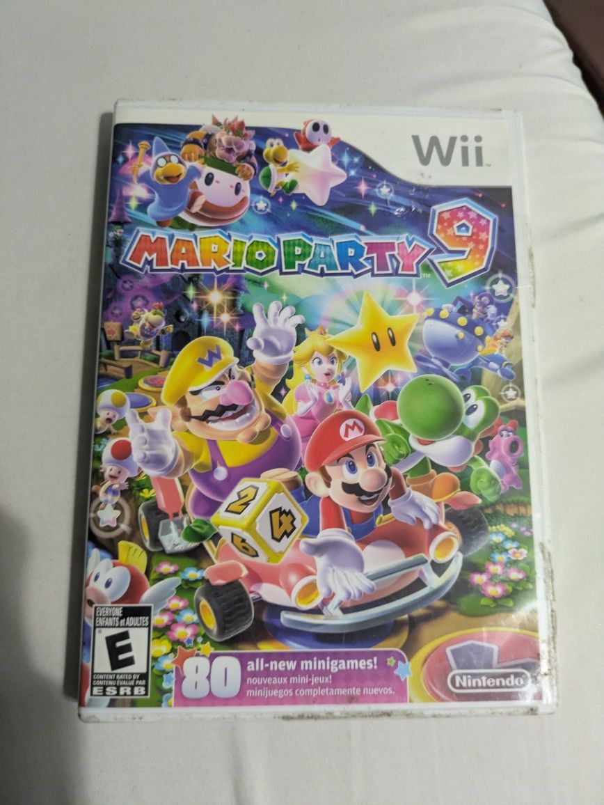 Mario Party 9 (Nintendo Wii, 2012) Complete CIB With Manual