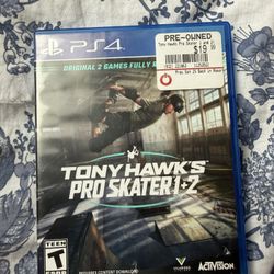 PS4 Tony Hawk  Pro Skater 1+2 Game