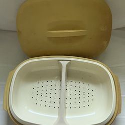 Vintage Tupperware 3 Piece Microwave Steamer