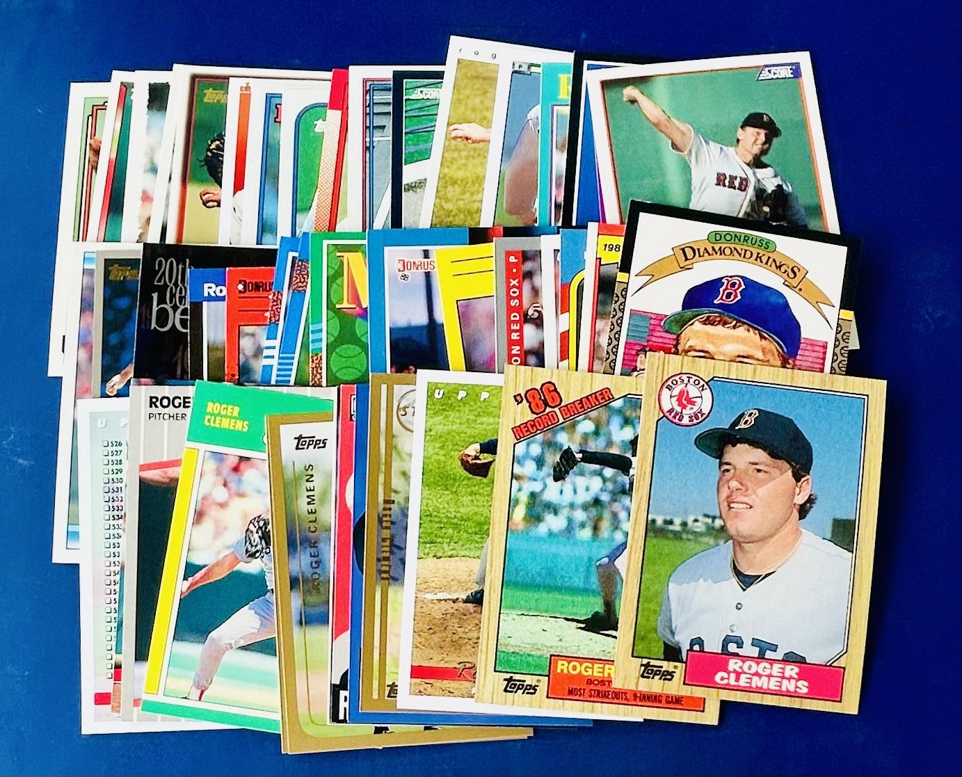 Roger Clemens Baseball Card Lot