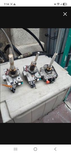 Water heater control valves
