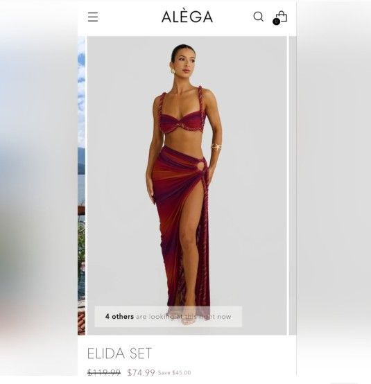 Elegant Red Bikini with Structured Cups and Silky SheenThis stunning red bikini features structured cups that provide support and a silky finish that
