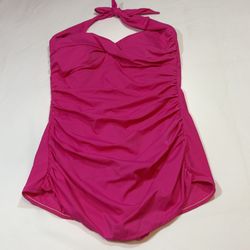 Hot Pink Catalina Swimsuit Size L Brand New 