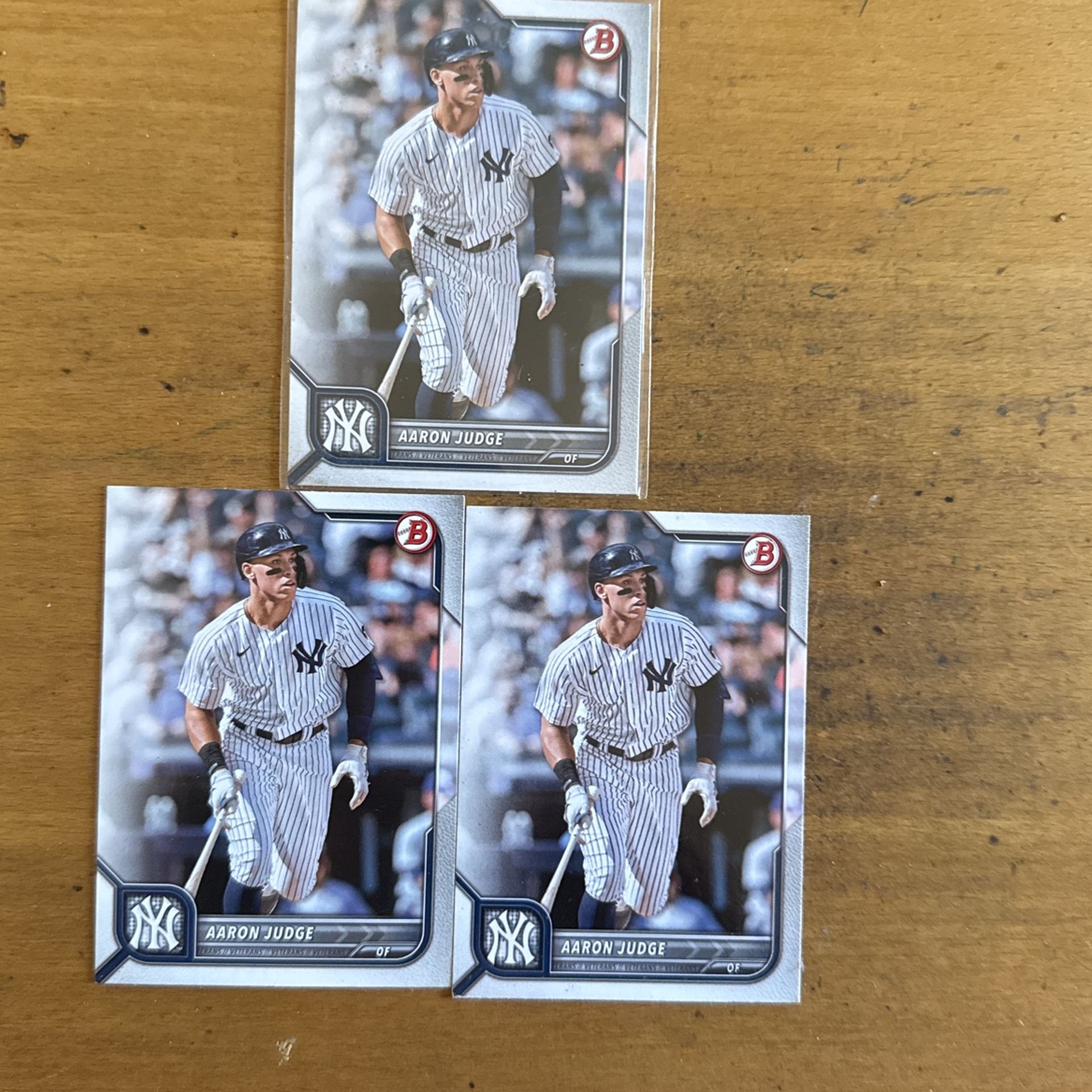 2023 BOWMAN AARON JUDGE 3 CARD LOT