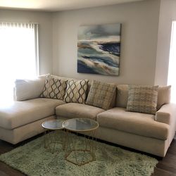 Sectional and tables for sale
