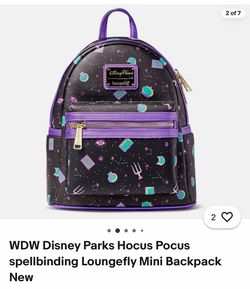 Hocus Pocus Loungefly mini backpack glow in the dark