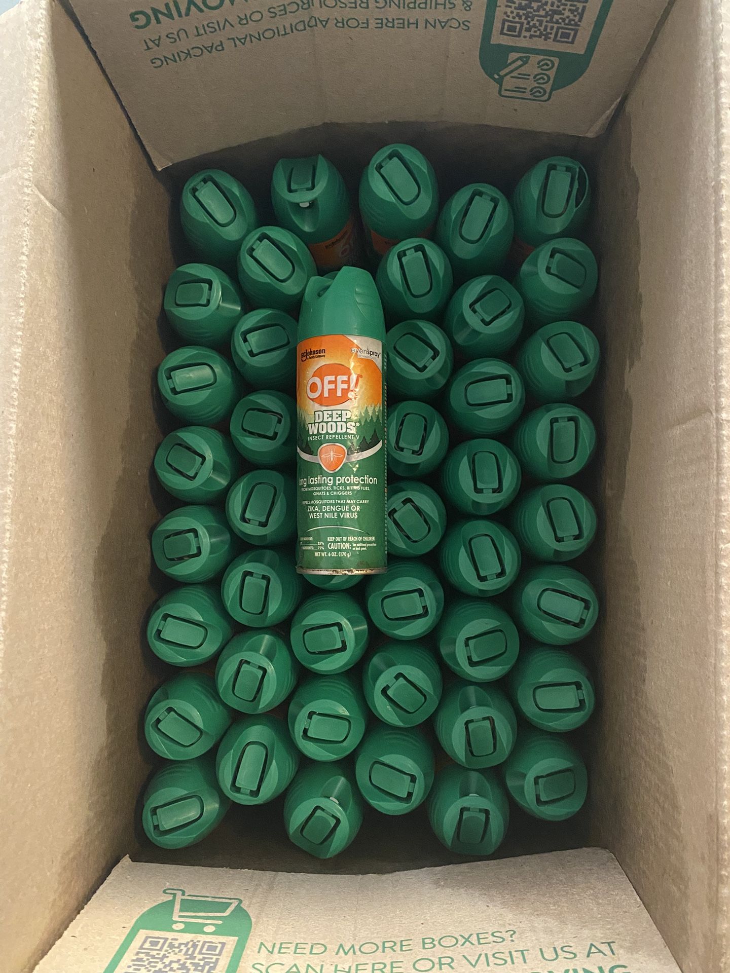 50 Cans Off Deep Woods Bug Spray