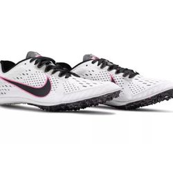 Nike Zoom Victory 3 Pure Platinum Pink Blast  Track Spikes Men’s 12 835997-002