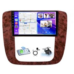 Car Radio Stereo 9” Touchscreen Chevy Chevrolet Silverado 2007-2023 Tahoe Suburban GMC Sierra Yukon CarPlay Android Auto Bluetooth GPS Backup Camera