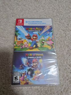 Mario + Rabbids Kingdom Battle & Sparks of Hope + Kingdom Battle Nintendo Switch Brand-new Code Sealed