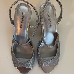 Kelly & Katie Silver Heels