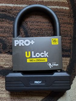 NEW Heavy Duty Bicycle U Lock W/2 Keys