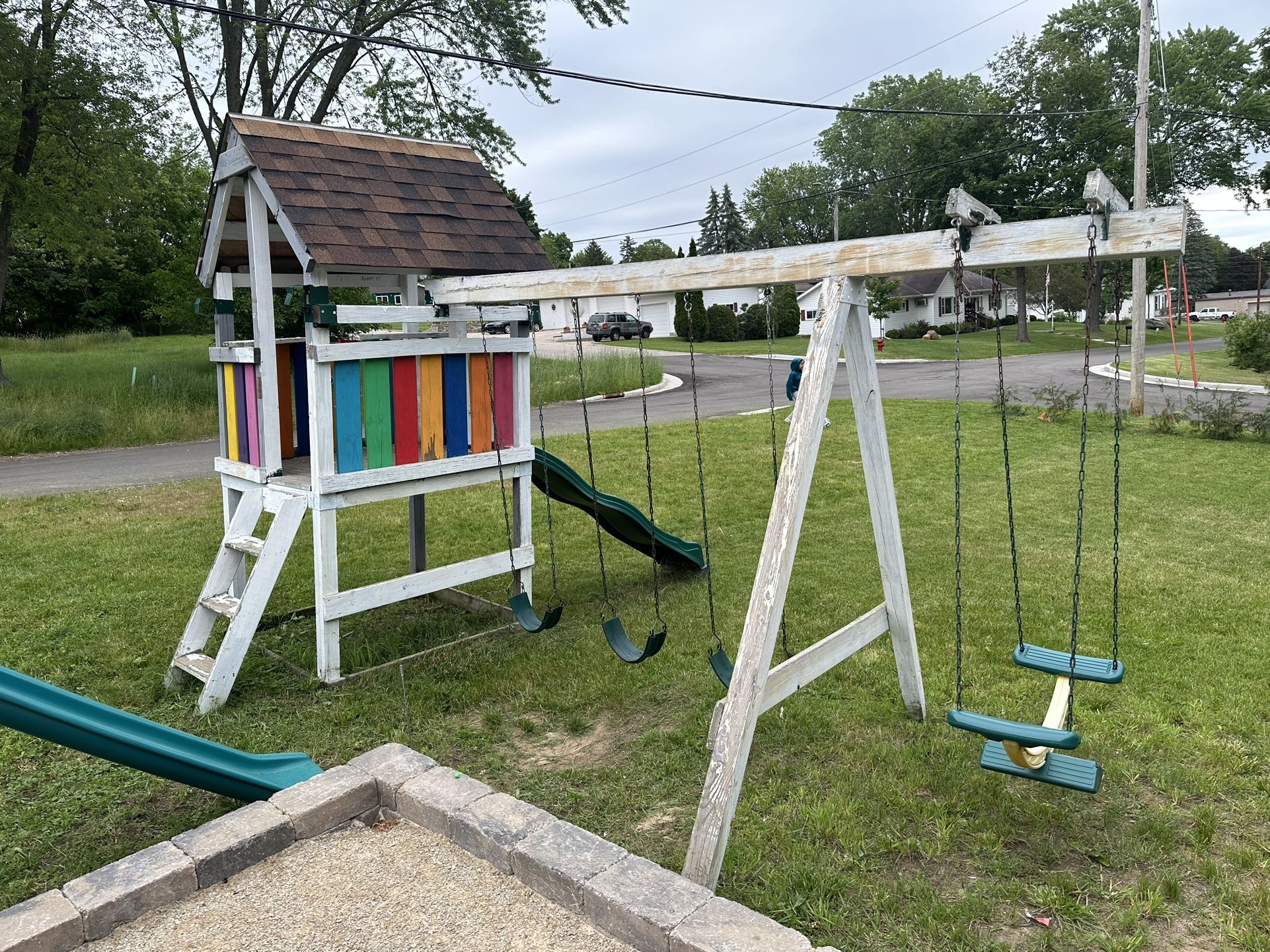 Playground And Swing Set 