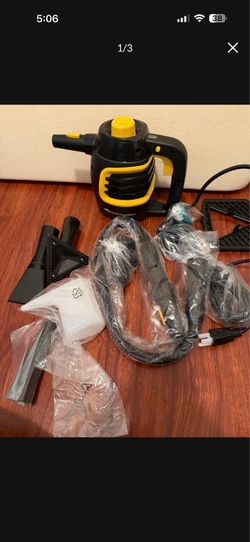 McCulloch MC1230 Handheld Steam Cleaner, 10 Minute Runtime, 11 Accessories: Jet Nozzle, Brushes, & More – Built for Home, Tile, Grout, Carpet, Furnitu