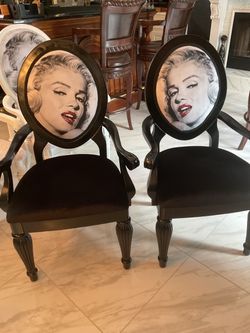 Marilyn Monroe chairs $150 each, $250 pair