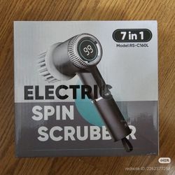 Electric Spin Scrubber | Cordless Power Brush with 3 Cleaning Heads 7-in-1