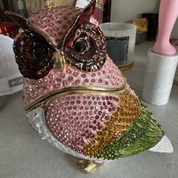 XL Crystal Owl Trinket