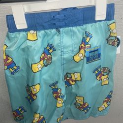 Boys SIMPSONS Beach Shorts 🩳 NEW MEDIUM
